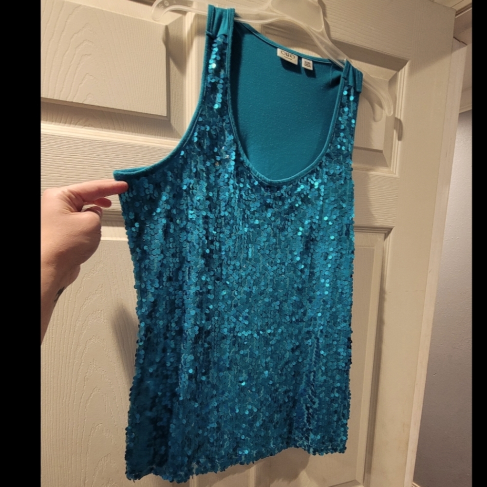 Sequin Tank Top